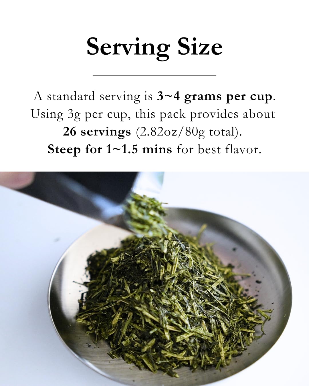 Emptea Kukicha Twig Tea Yame Shiraore - Shade-Grown Kabusecha, Umami-Rich Japanese Green Tea Loose Leaf, First Harvest from Yame Japan, Low Caffeine 2.82oz (80g)