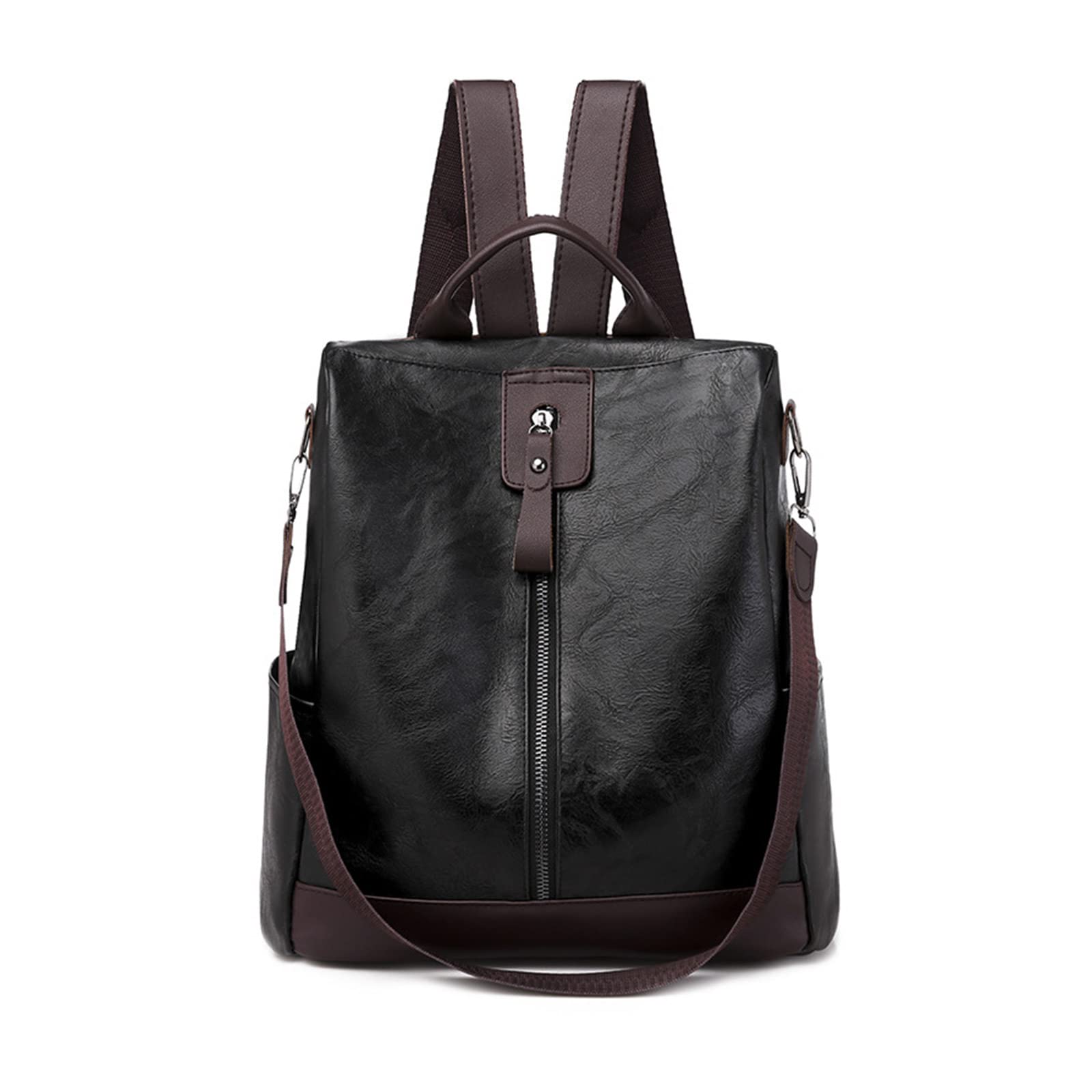 Watreketal Mochila Escolar,Mochilas Vintage de cuero Pu para mujer, bolso escolar antirrobo, mochila para chica universitaria, bolsos de viaje de hombro de lujo para mujer