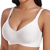 Bra Women Comfortable Big Breasts Upholstered Seamless Bra Comfortable Bra Classic Soft without Iron Push Up Seamless Upholstered T Shirt Padded Bralette with Extender