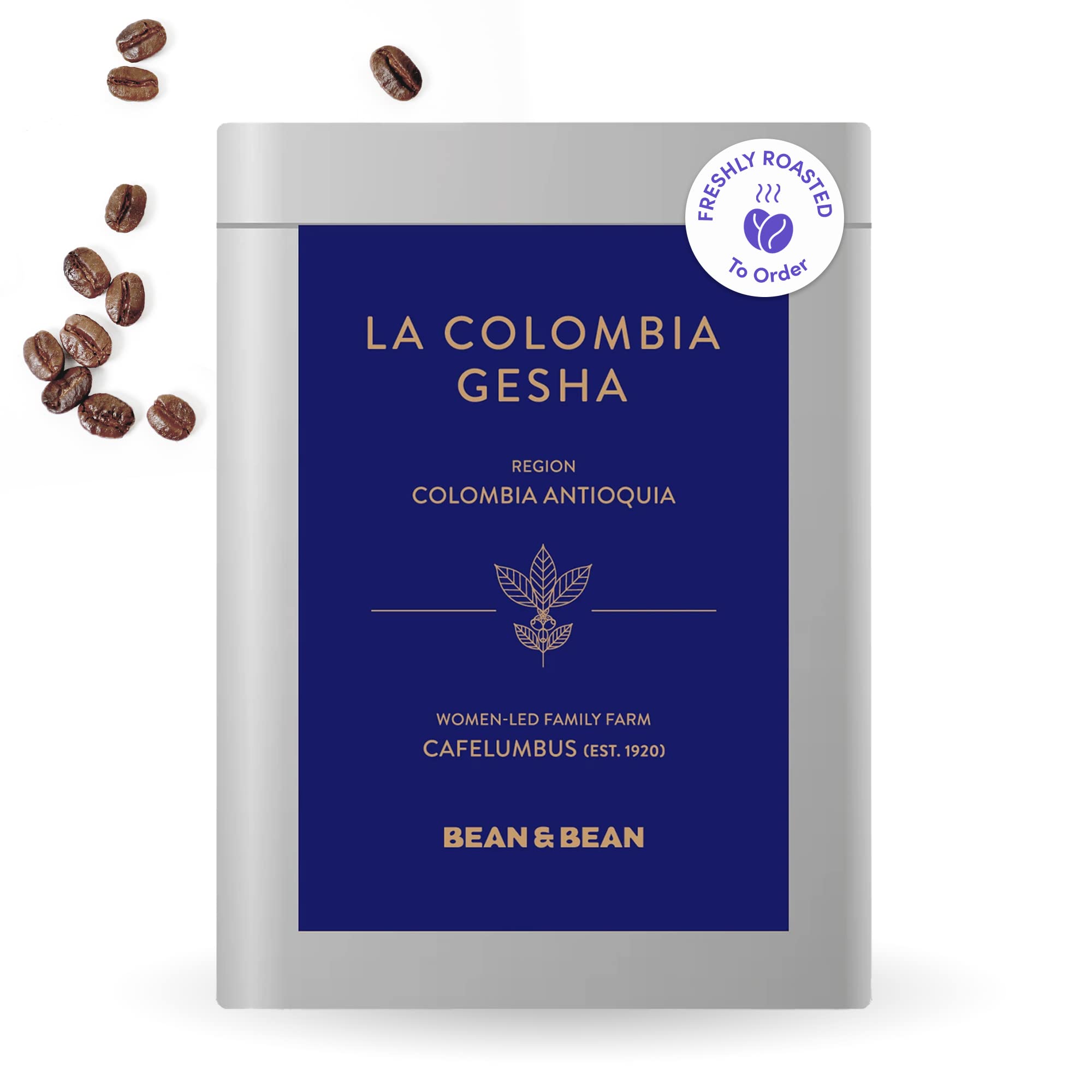 Bean & Bean La Colombia Gesha – Roast to Order Geisha Coffee - Clean, Crisp and Complex Freshly Roas