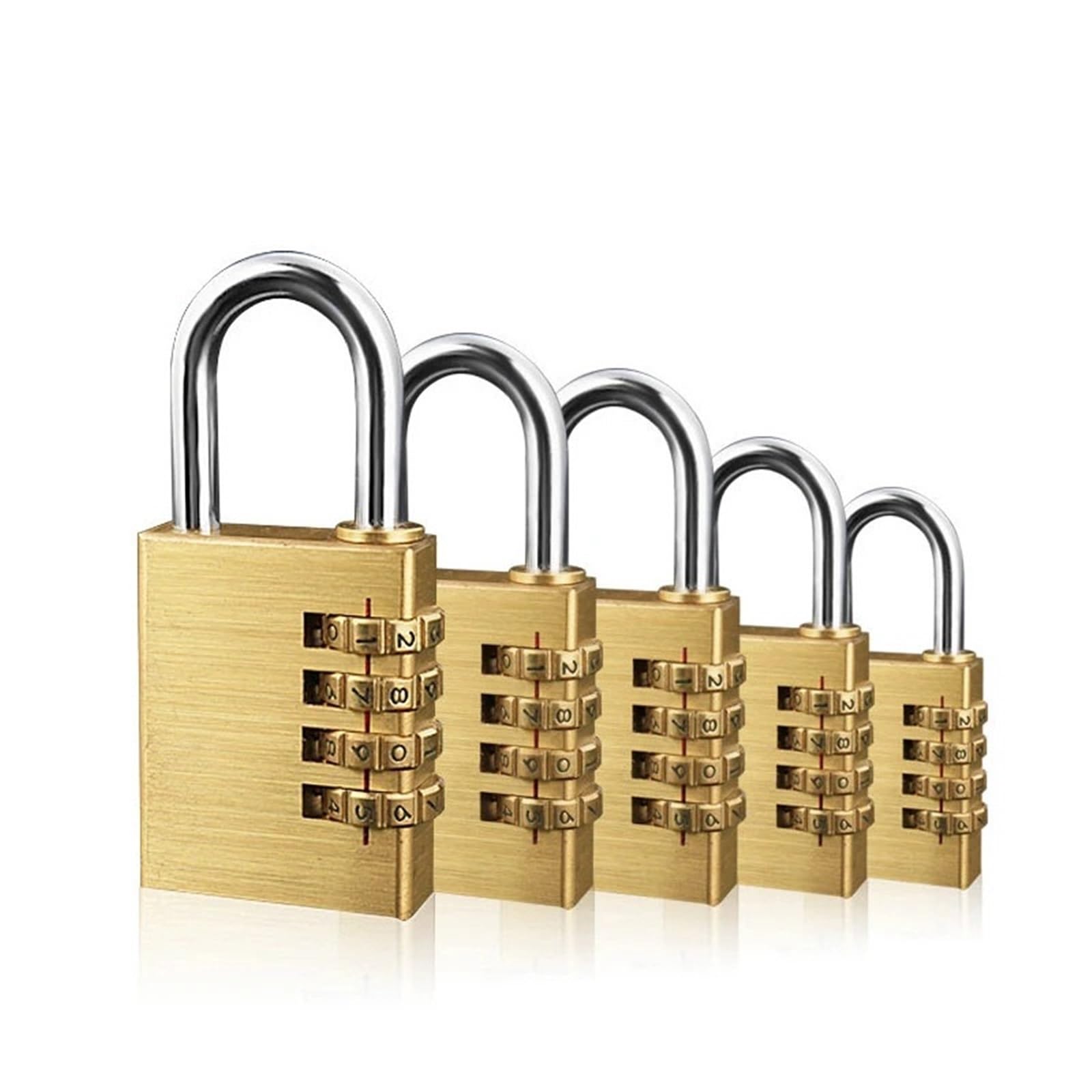 Jwvialel As-4-67Mm Solid Brass Digital Combination Password Lock Travel Luggage 1Pcs(As-4-67Mm)