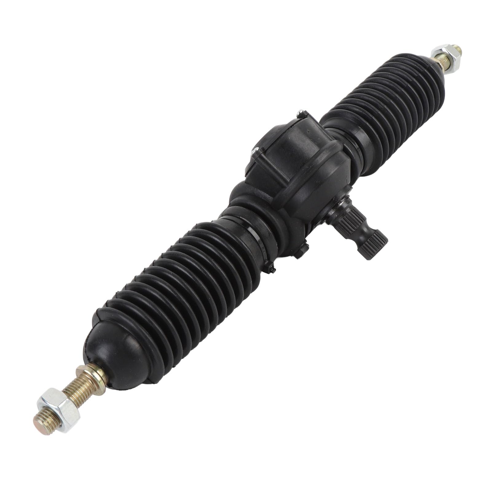 Zespół Drążka Kierowniczego i Zębnika 30T 14mm 330mm, Tuleja Odporna na Kurz ze Stopu Stali z Hydraulicznym Wspomaganiem Kierownicy, do Wymiany Gokarta DIY ATV UTV Quad