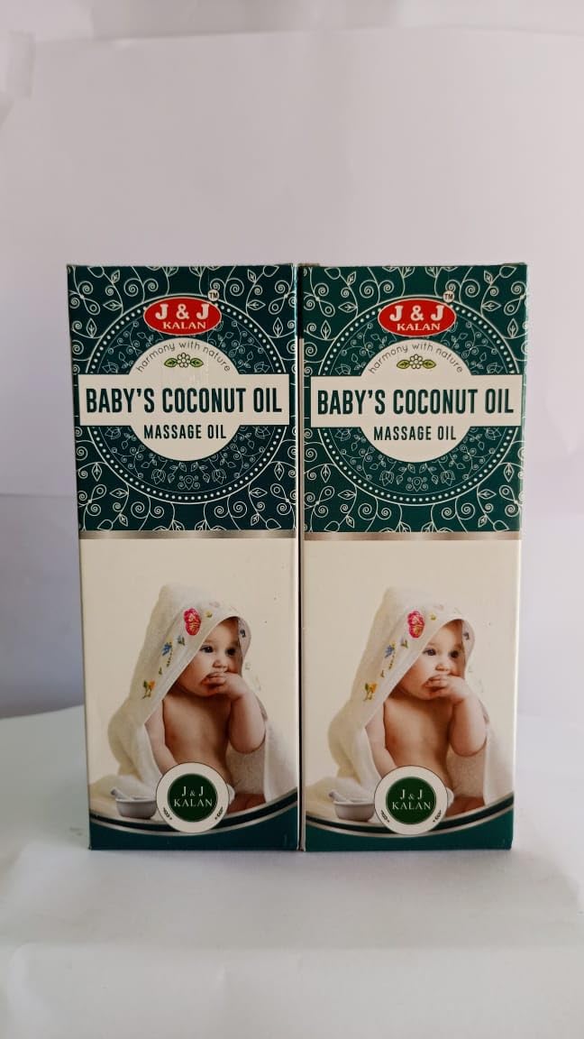 J & J Kalan Baby’s Coconut Oil (Massage Oil) – Herbal Coconut Oil for Soft Skin, Relaxation & Healthy Growth (100 ml) Pack of 2 (COMBO)-image-22