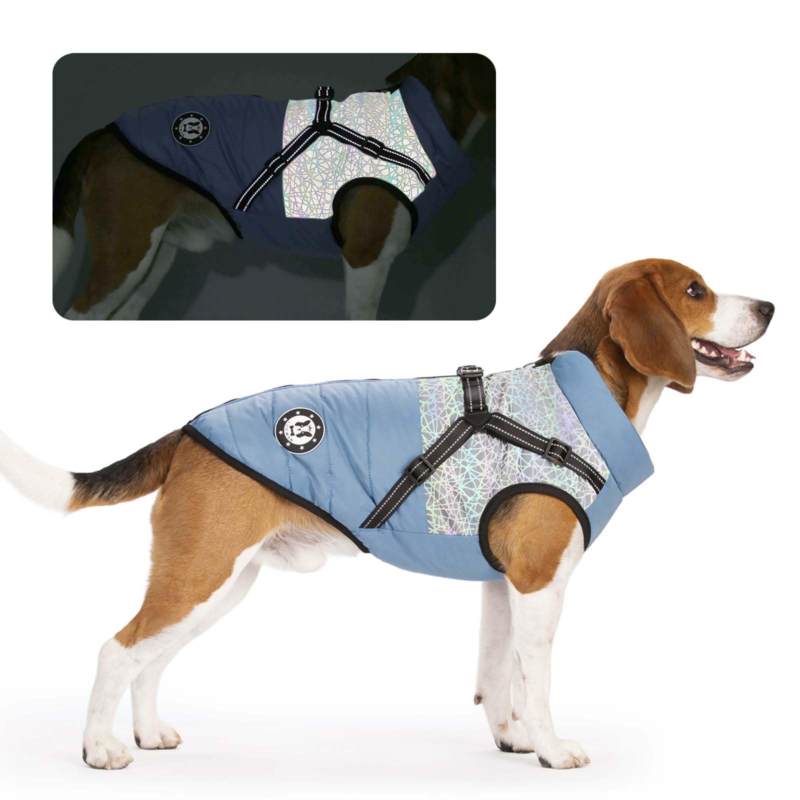 LUOWAN Cappottino Cane Taglia Piccola e Media Taglia - Cappotto Cane - Giacca Invernale Impermeabile con Imbracatura - Gilet Caldo