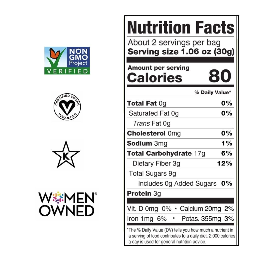 Amäzi Foods | Ginger Turmeric Dried Jackfruit (6 2.3oz Packs) | All Natural Snacks | Gluten Free Healthy Dried Fruit Snacks