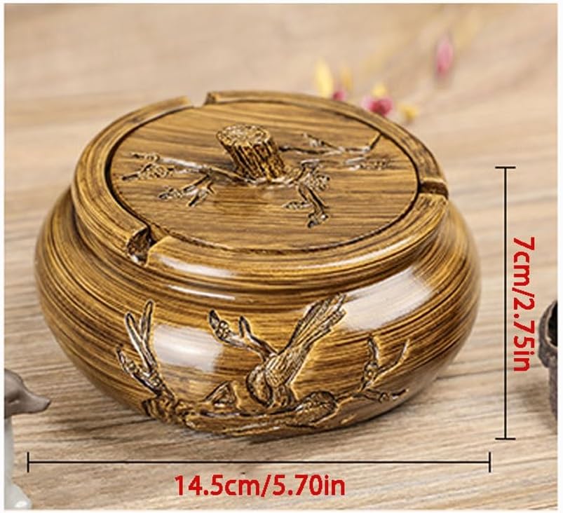 Weed Ash Tray Ashtray Creative Carved Home Practical Living Room Ashtray Ashtrays for Cigarettes