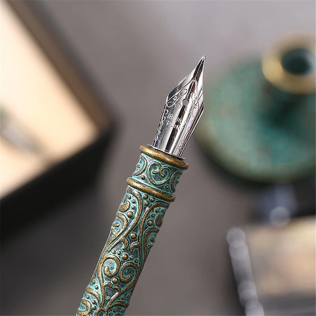 Christmas Halloween Decoration Stationery Office Calligraphy Signature Set Pen Dip Water Steel(D)