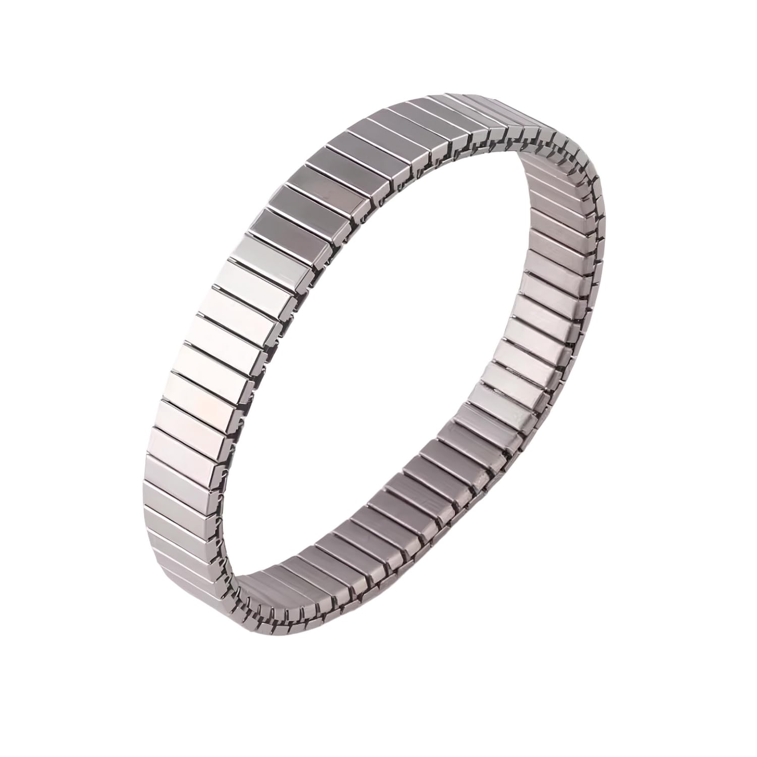 VAMA FASHIONS Stylish Mens Stainless Steel Stretchable Elastic Bracelets Casual Formal Silver Stretch Link Wristband Hand Bracelet for Men Boys (Stainless Steel Silver Men Wrist Bracelet) (B0DH2LBG5T) Amazon Price History, Amazon Price Tracker
