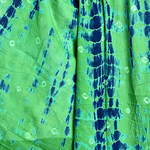 Image of Women's Pure Cotton Multi-Colored Traditional Authentic Tie Dye with Bandhej Bandhani Dupatta Chunni