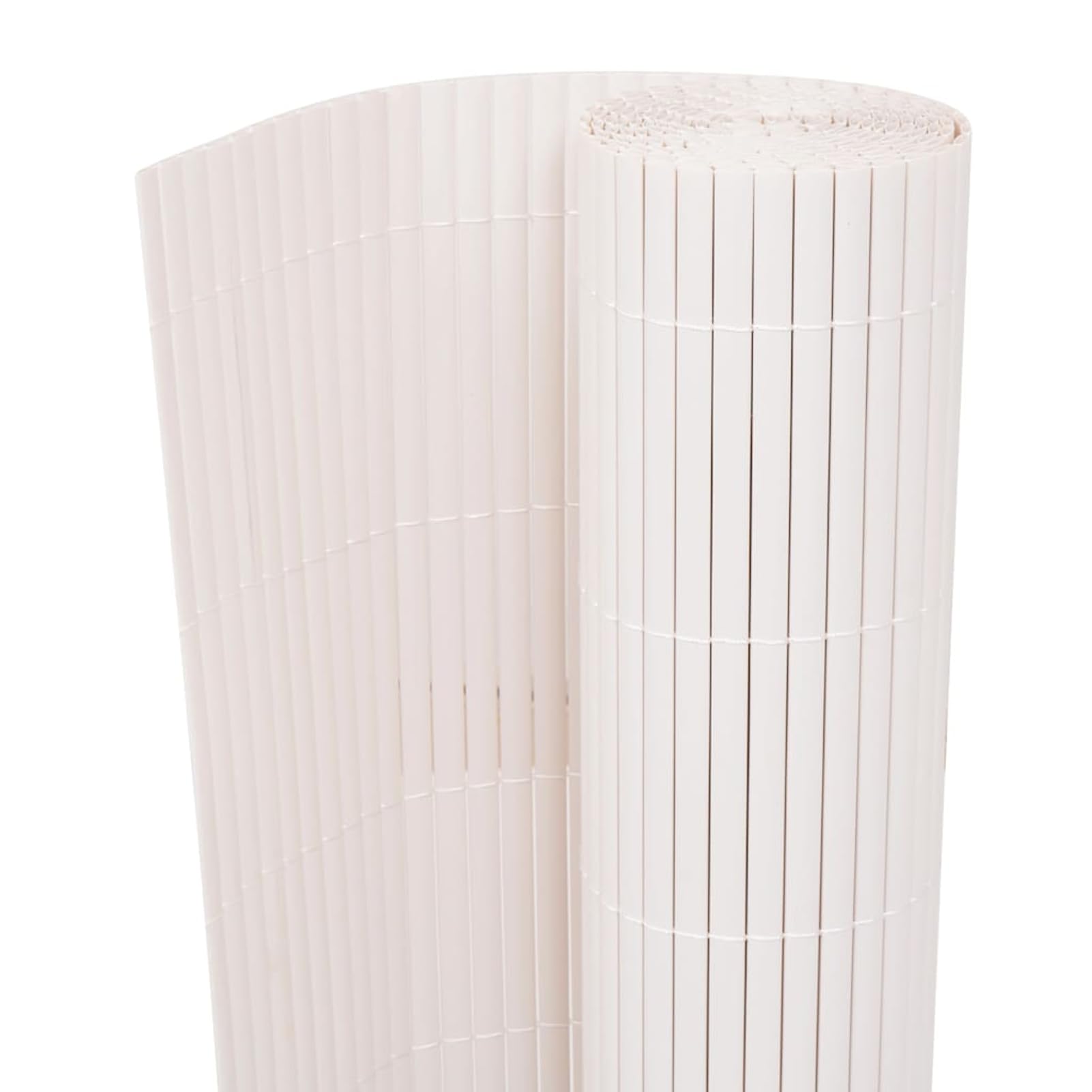 Tidyard Clôture de jardin double face en PVC - Brise-vue - Pour jardin, balcon et terrasse - Résistant aux UV et aux intempéries - 90 x 500 cm - Blanc