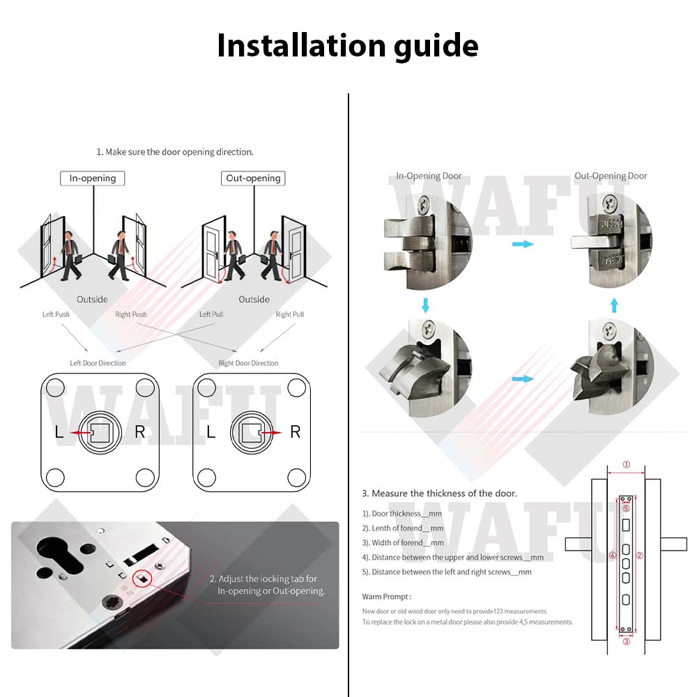 Serrure Intelligente avec Caméra Grand Angle de 120° et Sonnette Intelligente, Serrure de Porte avec Empreinte Digitale, Contrôle à Distance par App, Serrure de Sécurité Wifi pour Portes de