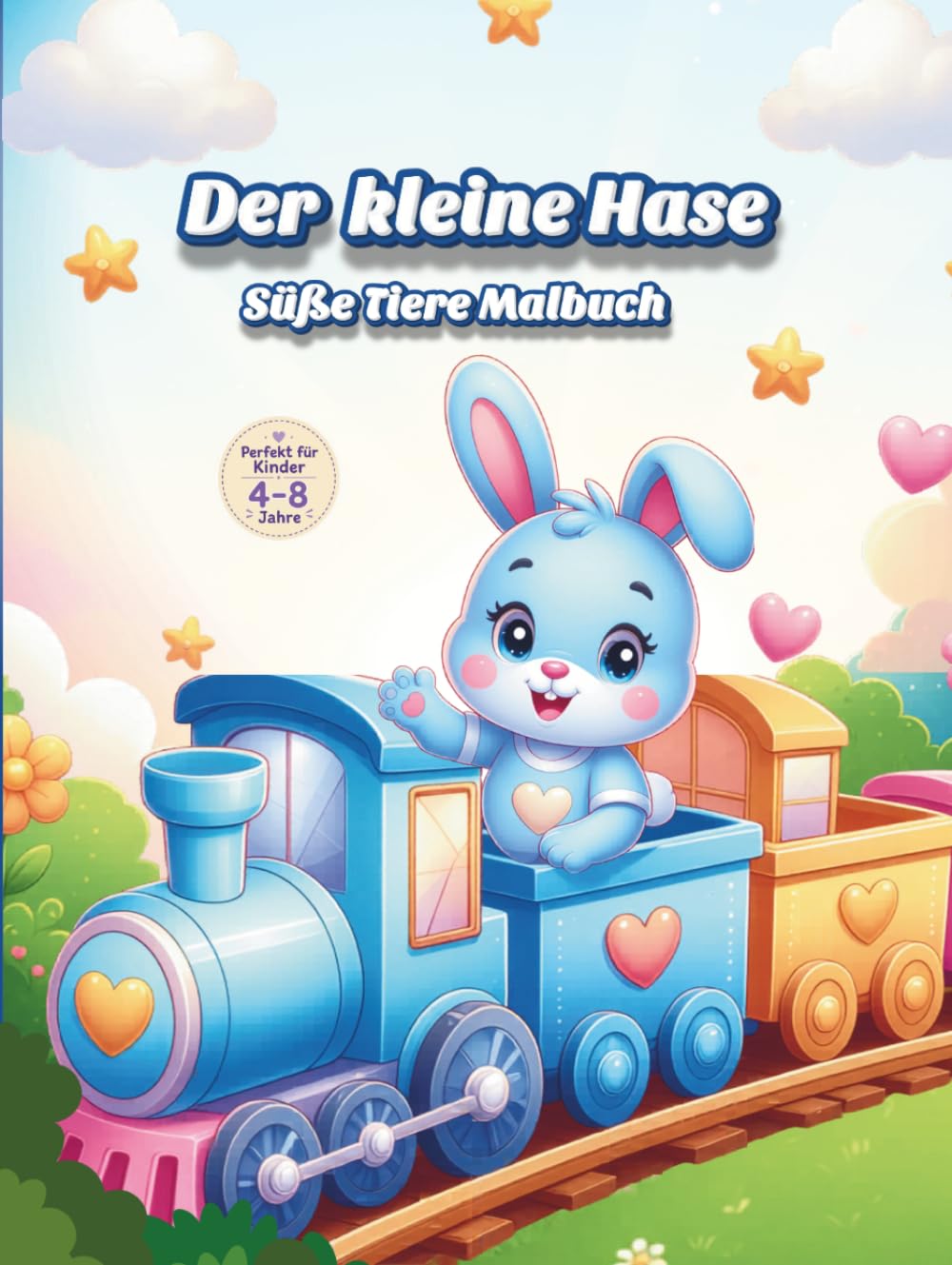 Der kleine Hase: Süße Tiere Malbuch