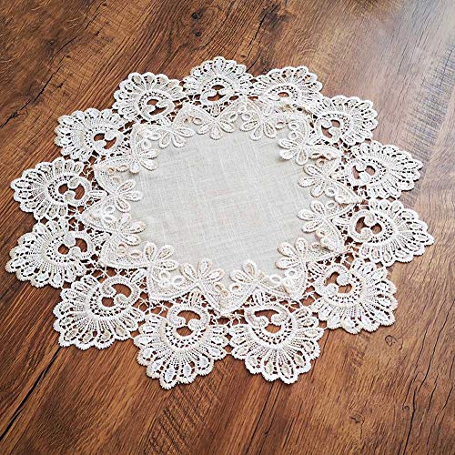 Lionina Tovagliette rotonde in pizzo di cotone