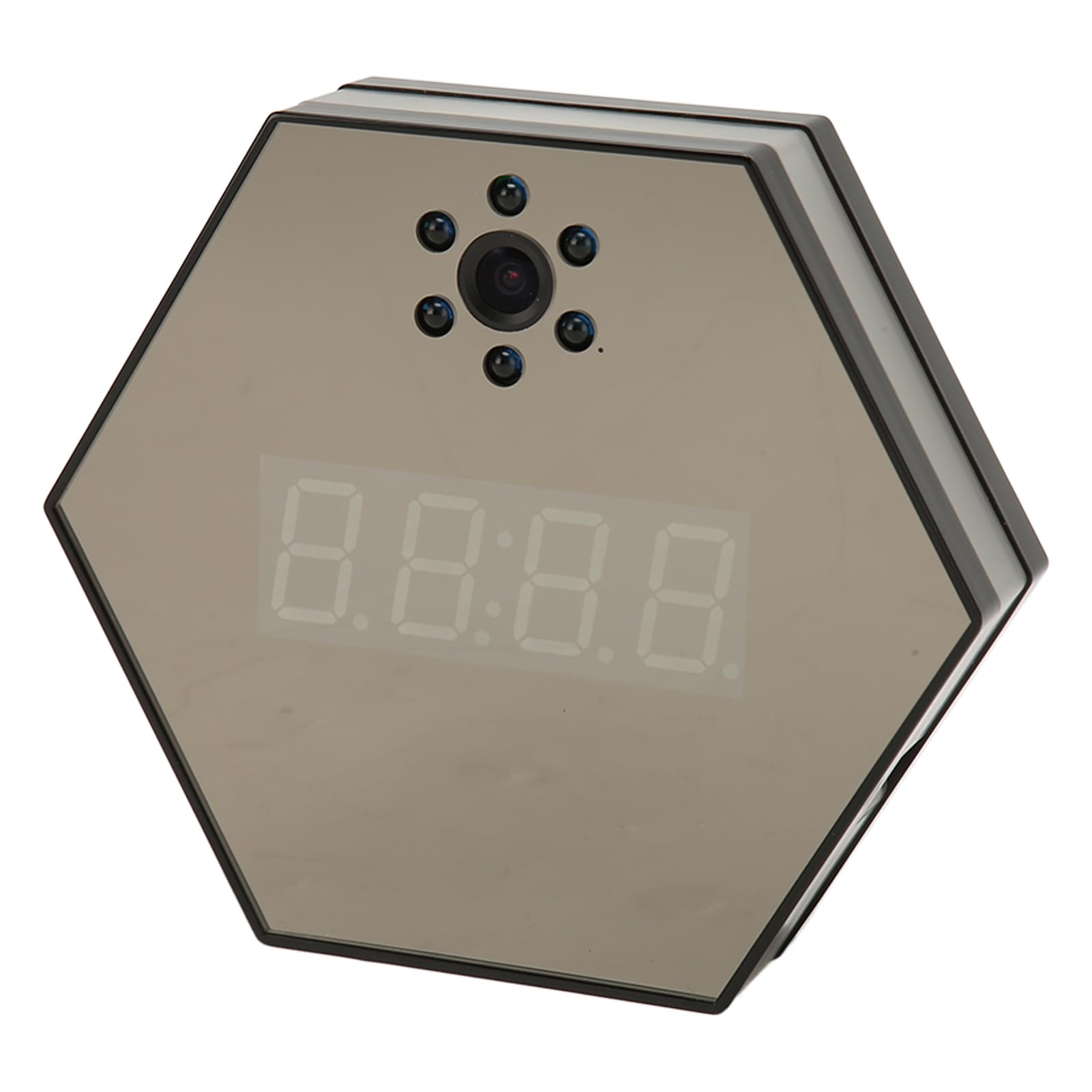 Caméra De Surveillance Intelligente, Caméra D'horloge WiFi HD 1080P sans Fil avec Vision Nocturne Et Détection De Mouvement Caméra Nounou sans Fil(黑色)