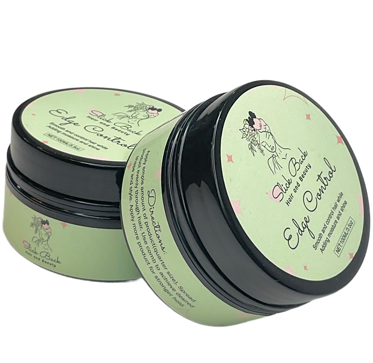 Slick Back Edge Control (200ml) NEW!- Control Styling, Taming Frizz and Flyaways, Moisturizing, Non-Greasy, Non- Flaking, No White Residue. For a Slick finished Style.