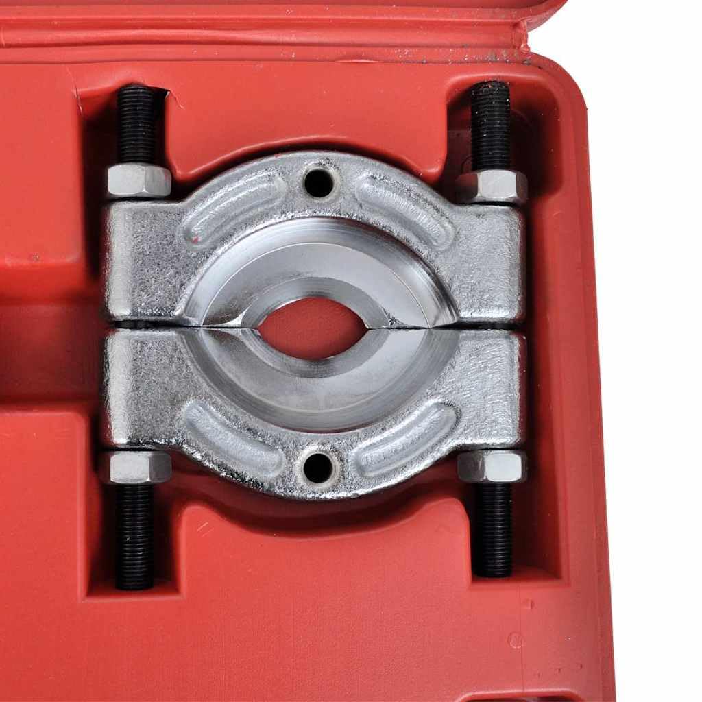 Set di 14 estrattori per cuscinetti in acciaio ad alte prestazioni con ganasce da 5 cm e 7,6 cm, barra ad H, vite di guida, viti di espansione e adattatori per ingranaggi, volanti e pulegge