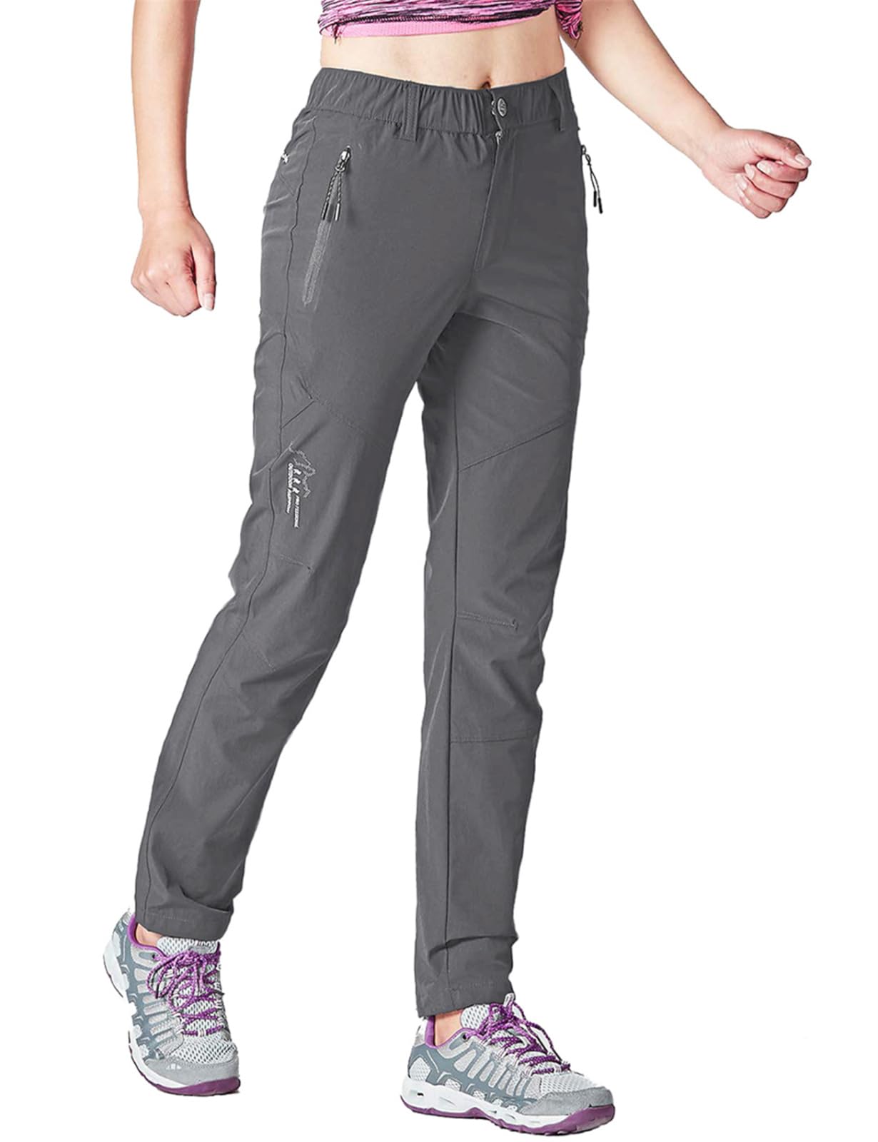 Rdruko Wanderhose Damen Outdoorhose Leichte Schnelltrocknend Trekkinghose UV-Schutz UPF 50+ Funktionshose Atmungsaktiv Hosen Sommer