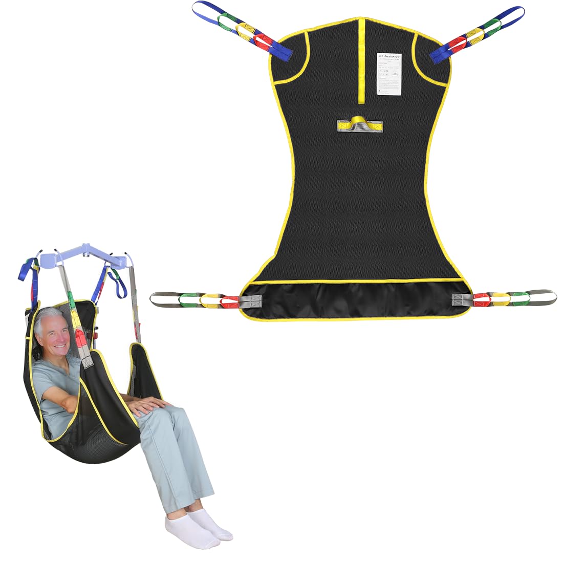 500lbs Mesh Full Body Sling for Lift - Patient Transfer Sling with Wide Pads for Elderly & Disabled,Compatible and Multi-Scene Transfer — Amazon image 15
