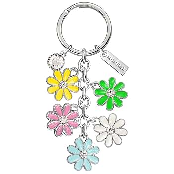 Amazon.com: MONNEL Daisy Sunflower Natural Flowers Keychains