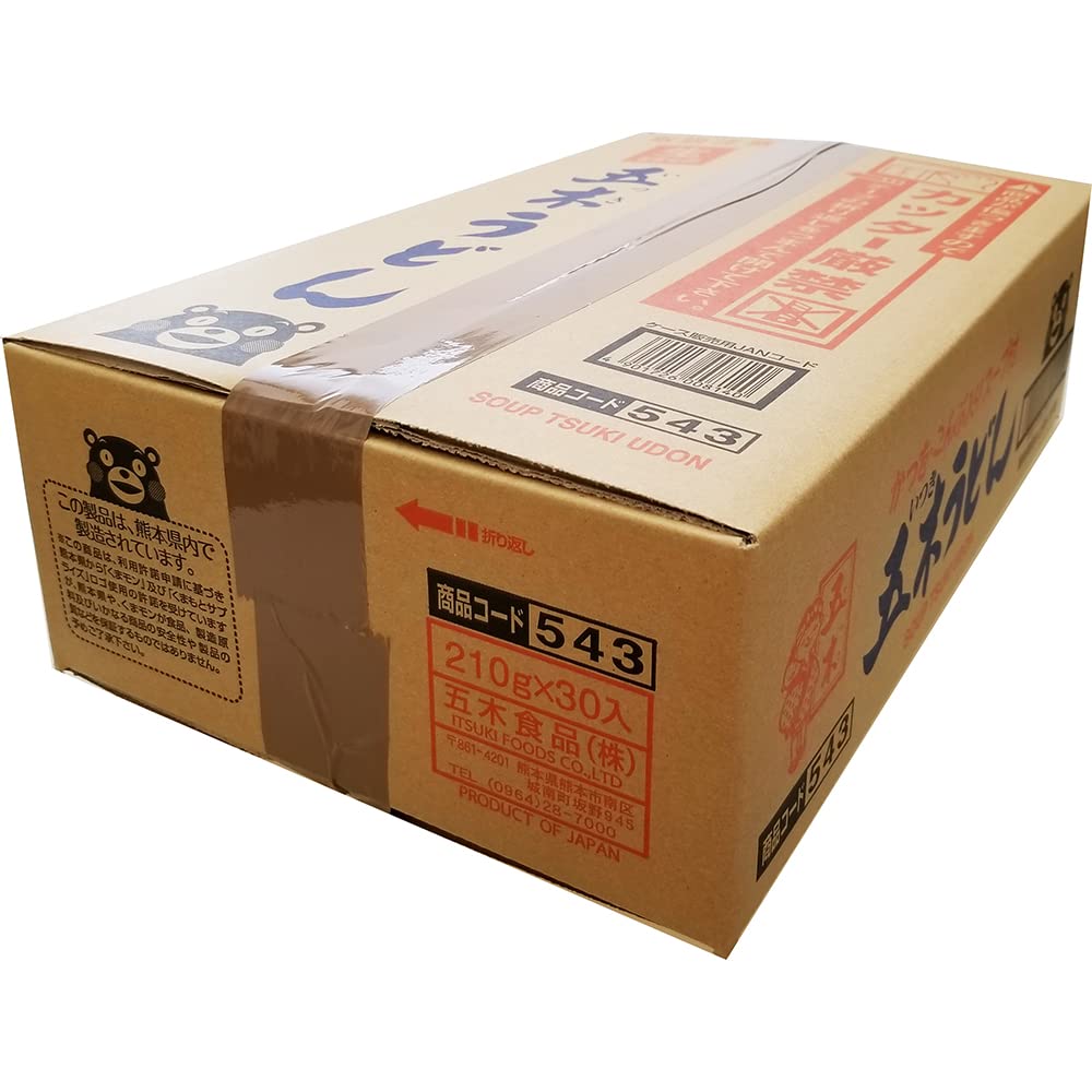 Amazon.co.jp: 五木食品 スープ付うどん 210g×30個(電子レンジ調理可能