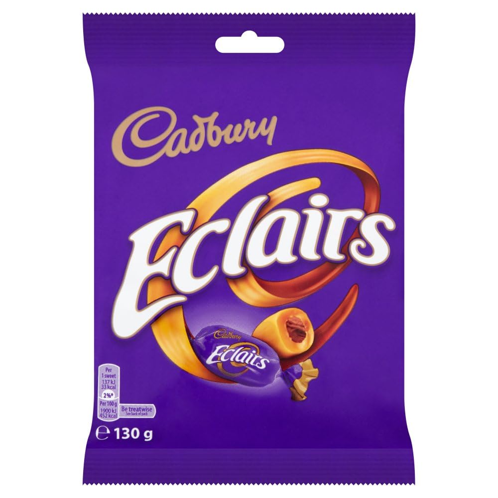 Cadbury Chocolate Eclairs 130 g (Pack of 12)
