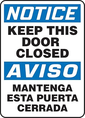Accuform SBMABR825XV Spanish-Bilingual Adhesive Dura-Vinyl Sign, Legend