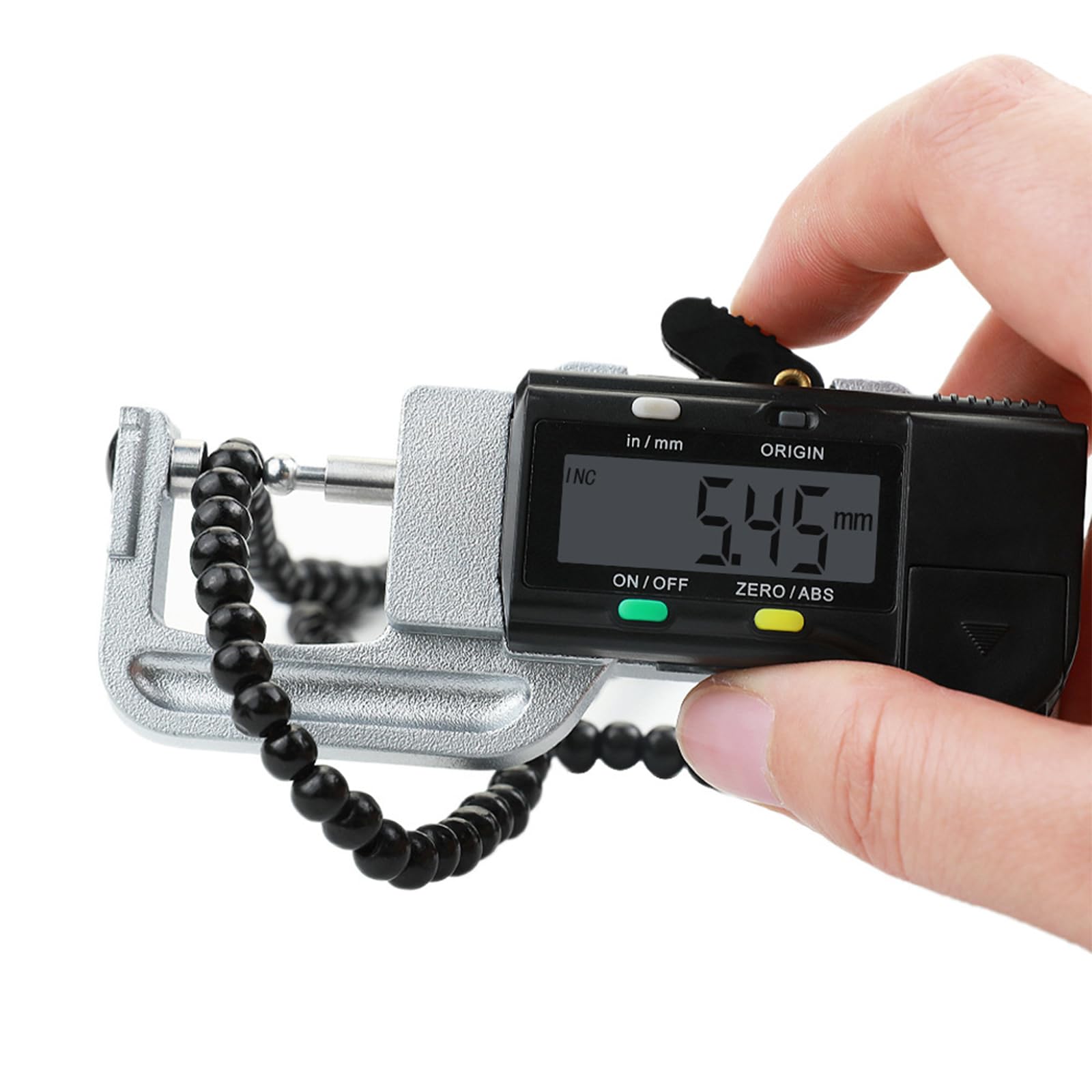 Spessimetri 0-12.7mm Display digitale Misurazione Pollici/Millimetro Conversione Misura Spessore della carta Di più
