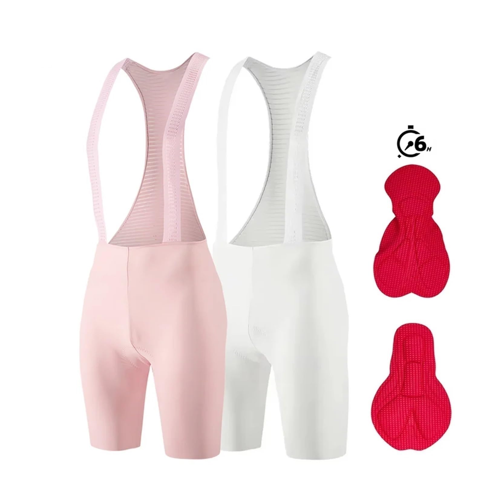 Pantalon à Bretelles De Cyclisme pour Femmes Cuissard à Bretelles de Cyclisme sans Couture for Femme, Coussinet de 6 Heures, vêtements de vélo d'été, Collants de vélo de Route et de Montagne