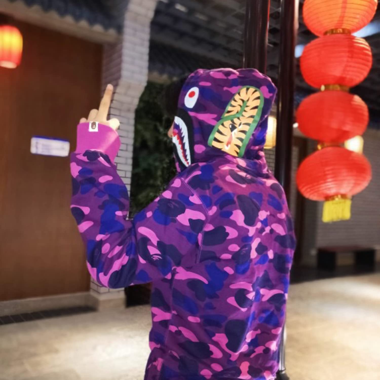 Bape Hoodie Felpa Bape Viola Prezzo Felpe Bape Originali Felpa