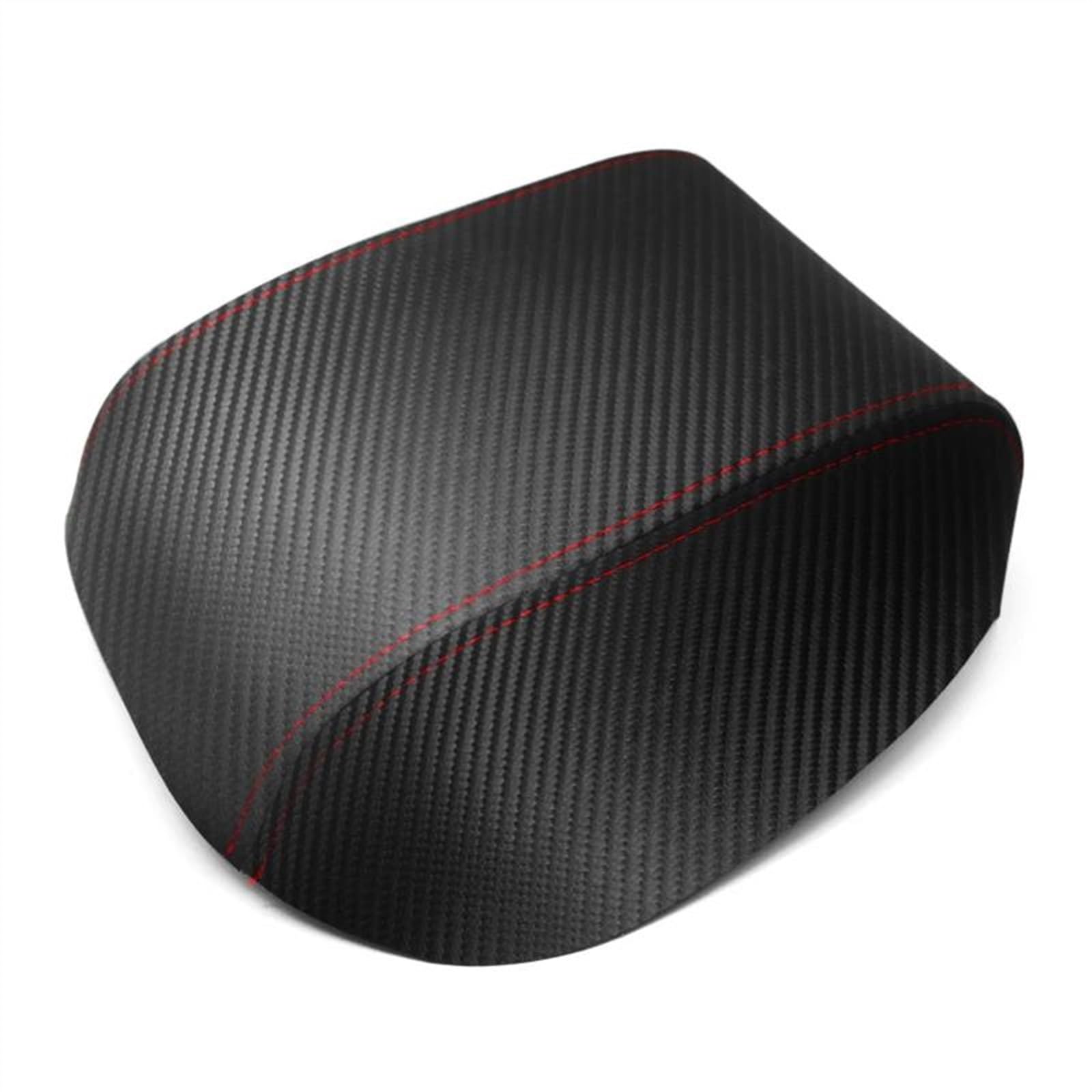 Piwine Red Line Car Decoration Car Interior Center Armrest Box Cover Carbon Style Microfiber Leather Sticker Decor For Golf 7 Mk7 2014-2016(Red Line)