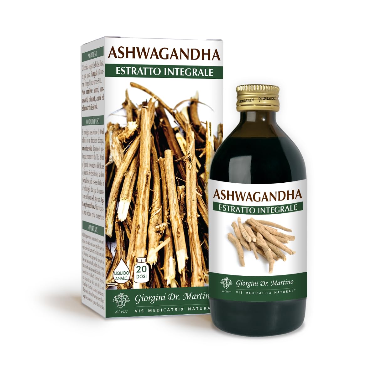 Dr Giorgini ASHWAGANDHA Whole Extract 200 ml Soft Liquid - Dr. Giorgini