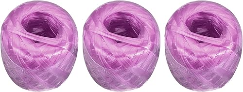 Miniatura 10 de Cuerda de nailon de poliéster para embalaje incluido en el hogar, bricolaje, 328 pies328 pies3 rollos de plástico, color blanco