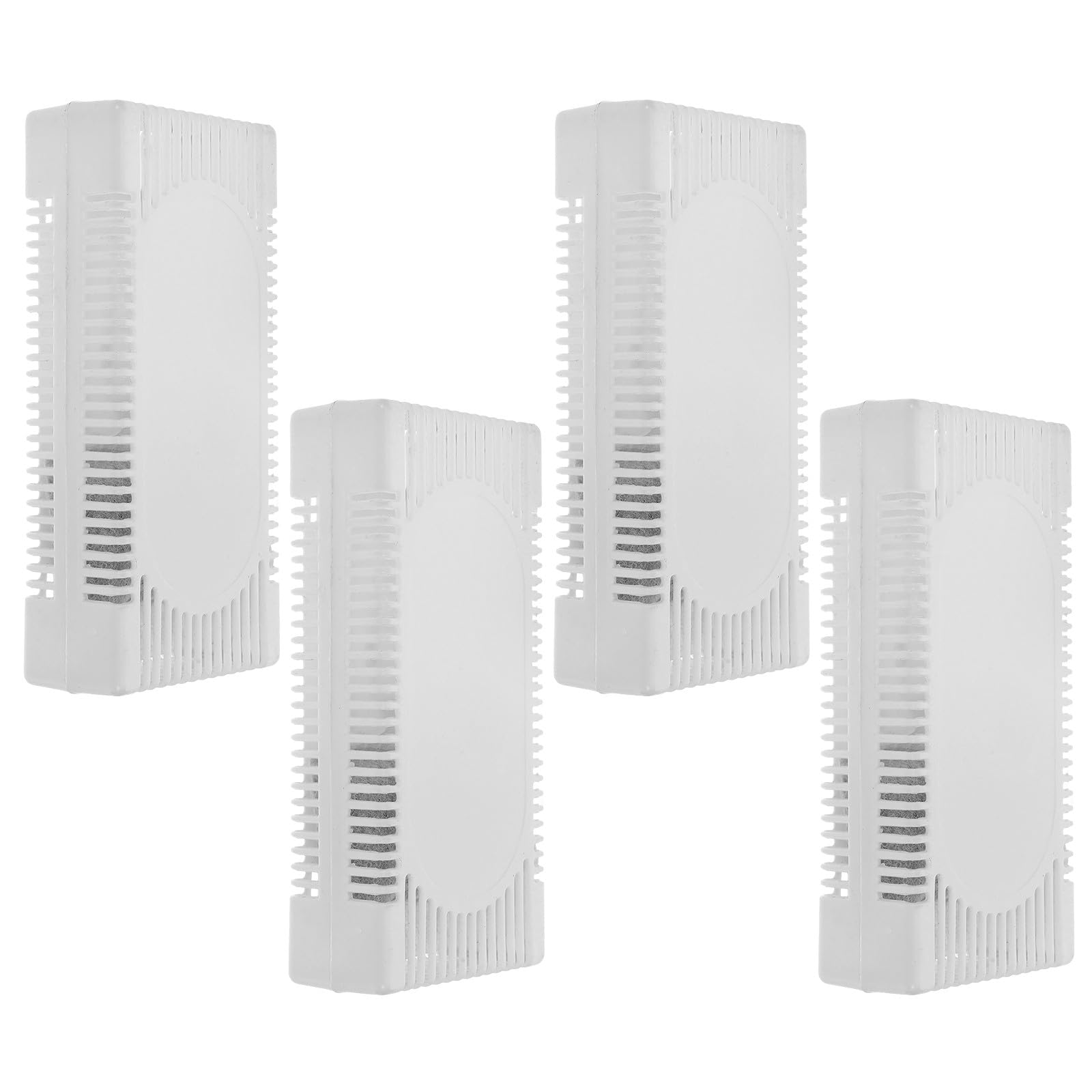 Alipis Deodorante per Frigorifero 4 Pezzi Carbone Attivo Bianco, Leggero e Facile da Trasportare, Eliminatore di Cattivi Odori per Casa e Congelatore