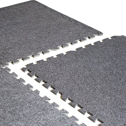 CAP Barbell 24 Square' (6 Tiles) 24' x 24' Interlocking Carpet-Top Puzzle Mat