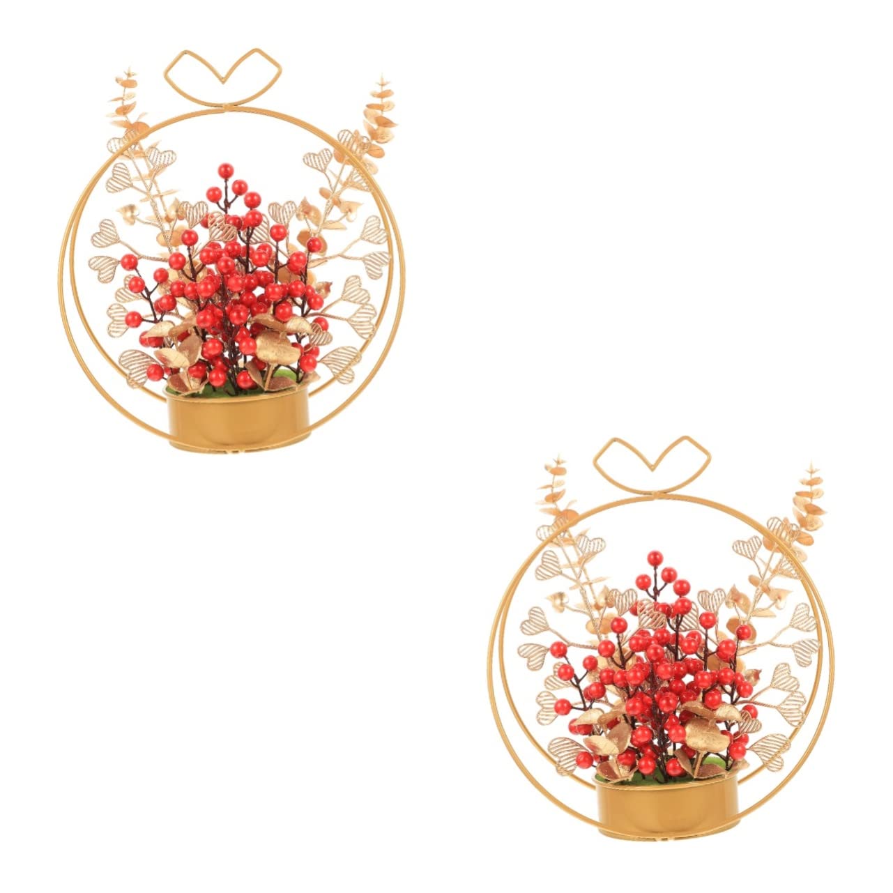 TOPBATHY 2St künstlicher Blumenkorb Hochzeitsdekoration Tischdekoration Funky Geldbaum-Bonsai Hochzeit Tisch Blumenmittelstück Heimdekoration Desktop- Tischdeko fürs Wohnzimmer Eisen