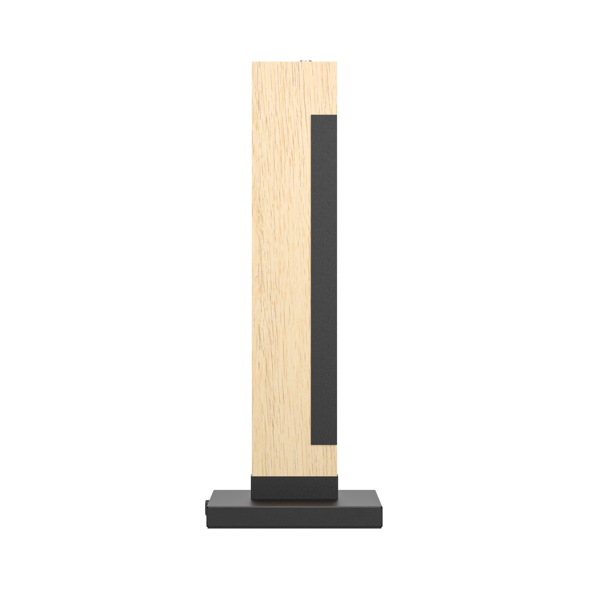 Eglo Lámpara de mesa LED Camacho, lámpara de mesa de 1 luz regulable | lámpara de noche de acero, madera y plástico, lámpara para salón en negro, natural, blanco, lámpara con regulador táctil