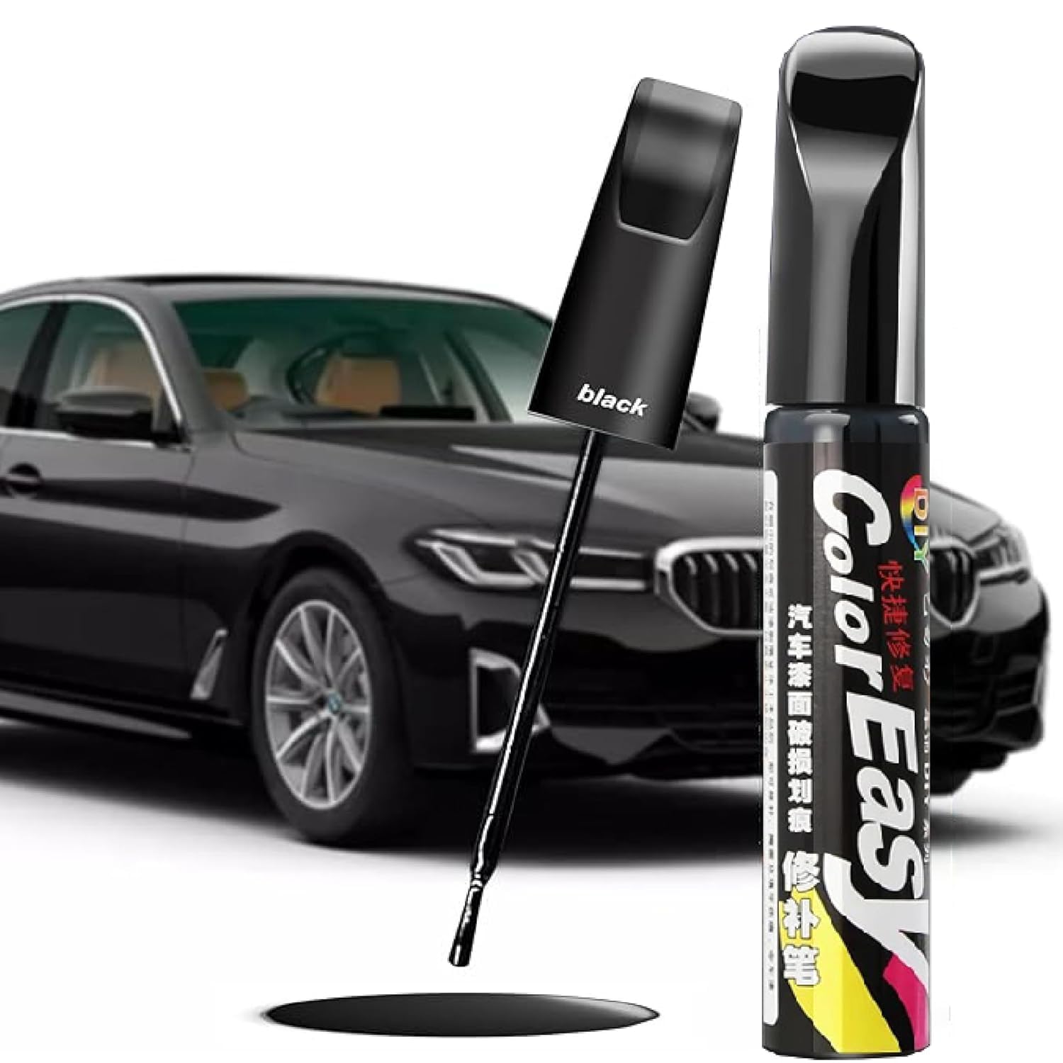 Car Scratch Remover Touch Up Paint Pen for Cars Automotive Car Paint Pen, 2 IN 1 Car Paint Scratch Repair for Deep Scratches, Special-Purpose Car Paint Universal Color (BLACK)-image-5
