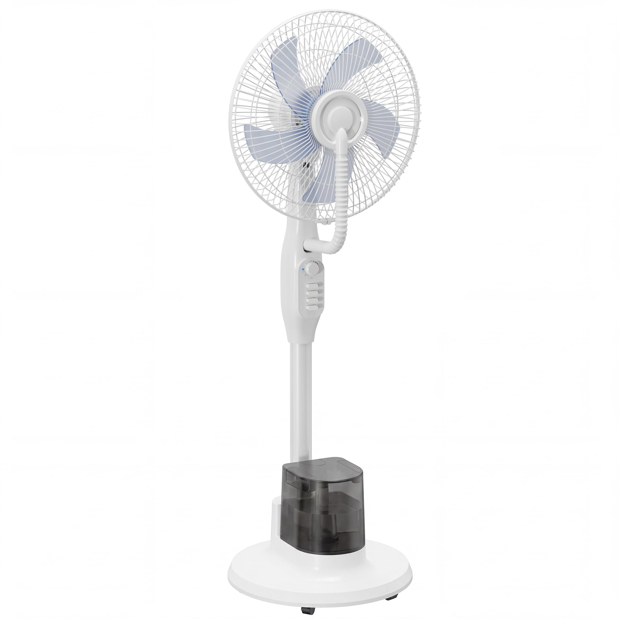 Ventilateur brumisateur blanc 128cm au design épuré