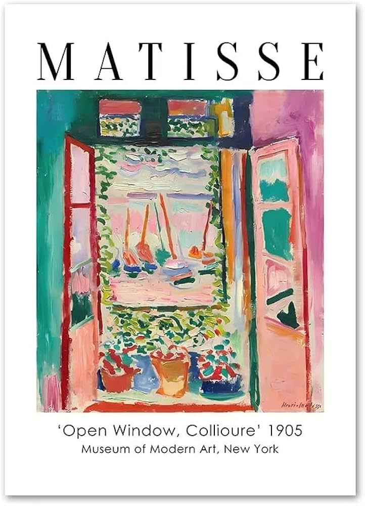 Amazon.co.jp: アンリ・マティス 版画・ポスター《Open Window