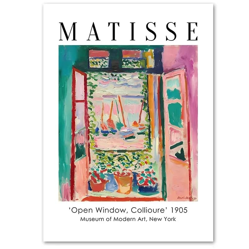 Amazon.co.jp: アンリ・マティス 版画・ポスター《Open Window