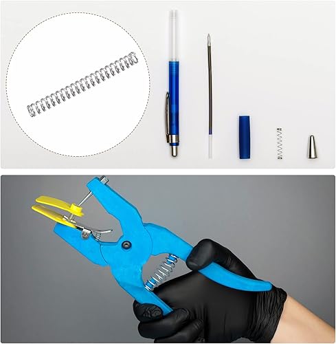 Miniatura 94 de METALLIXITY Resortes de compresión (0.020 x 0.118 in de diámetro exterior, 0.787 in de longitud libre) 20 unidades, resorte de extensión de acero