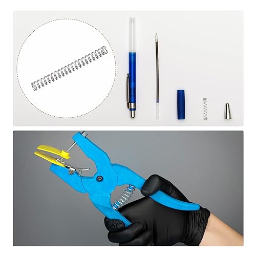 Miniatura 48 de METALLIXITY Resortes de compresión (0.012 x 0.118 in de diámetro exterior, 1.18 pulgadas de longitud libre) 10 unidades, resorte de extensión