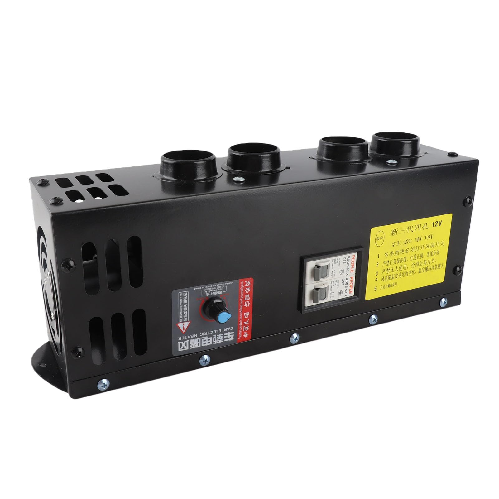 SEAFRONT Descongelador del Calentador del Automóvil de 12 V 800 W Desempañador Desempañador Ventilador de Calefacción y Refrigeración 2 en 1 con 4 Salidas de Aire Regulación Continua de