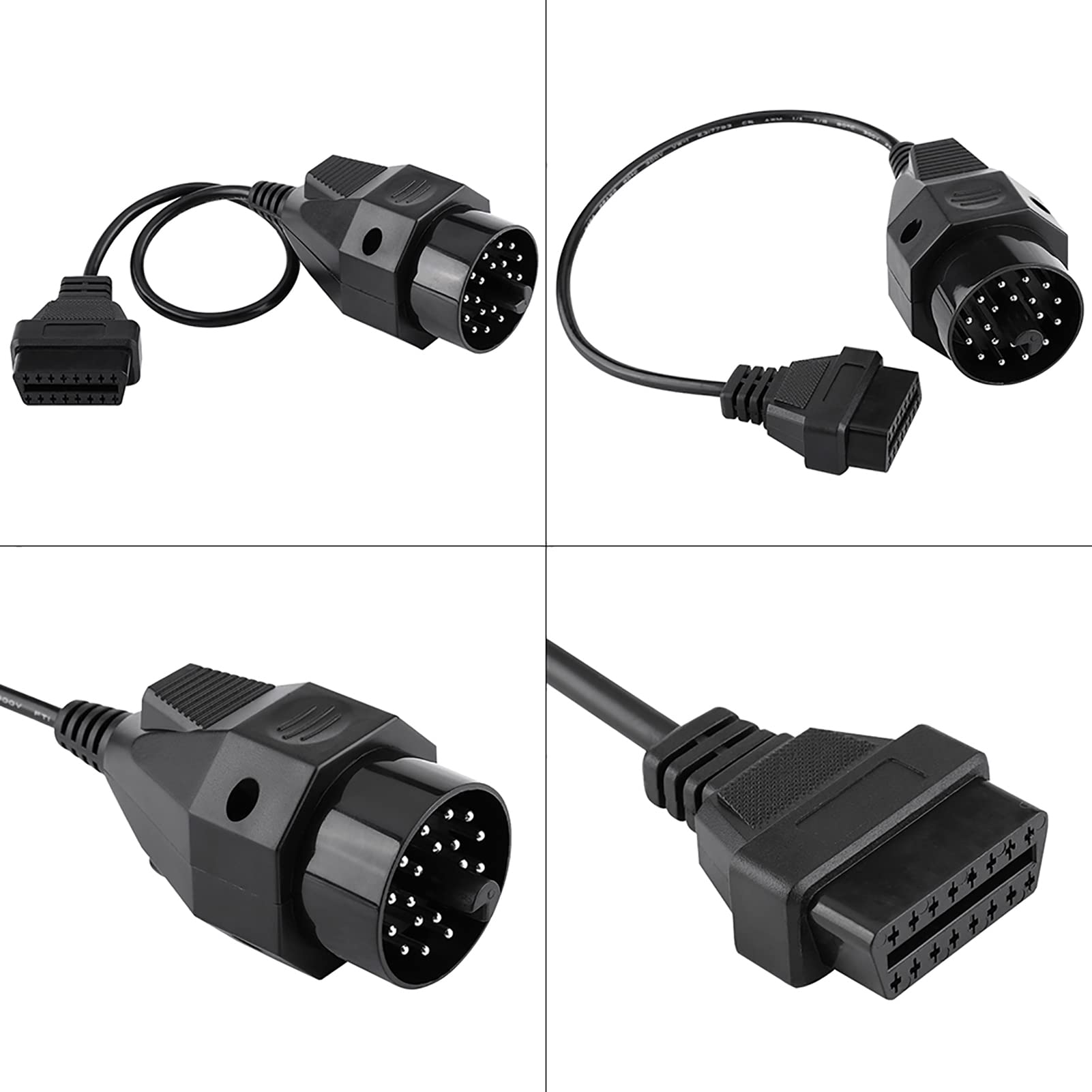 Adattatore per diagnostica rotonda OBD2, cavo scanner OBD II, 20 pin a 16 pin, per E36 E38 E39 E46 E53 X 5 Z3 parti auto e moto