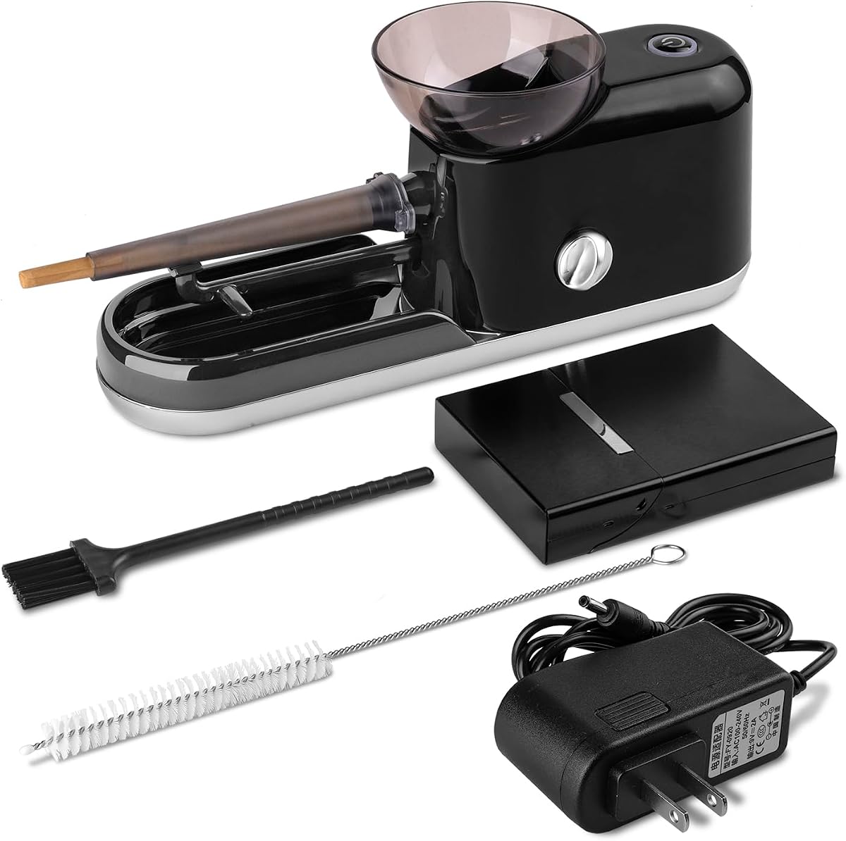 free boy Cigarette Rolling Machine Electric Auto Cone Loader Holder Case