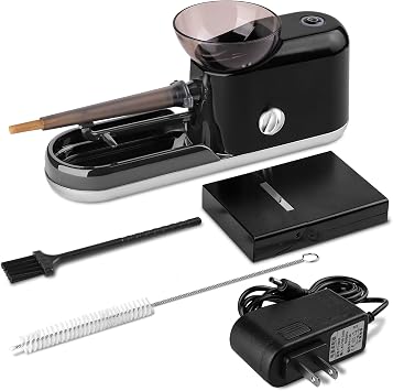 Free Boy Electric Cigarette Rolling Machine Automatic Cone Loader Portable Pre Rolled Cones Filling Maker+Pre-roll Cone Holder Case