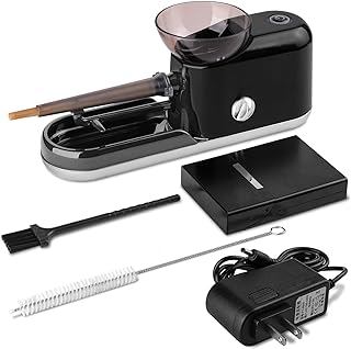 Free Boy Electric Cigarette Rolling Machine Automatic Cone Loader Portable Pre Rolled Cones Filling Maker+Pre-roll Cone Holder Case