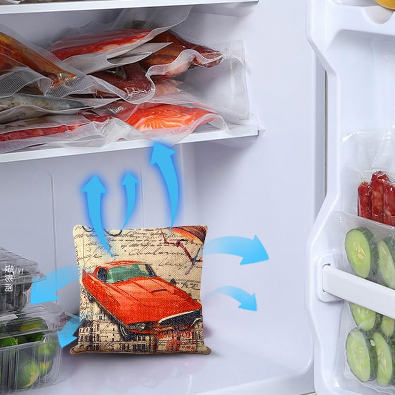 Miniatura 2 de Bolsa purificadora de aire de carbón de bambú activada natural para el hogar, desodorante y eliminador de humedad. Bolsa purificadora para armario,