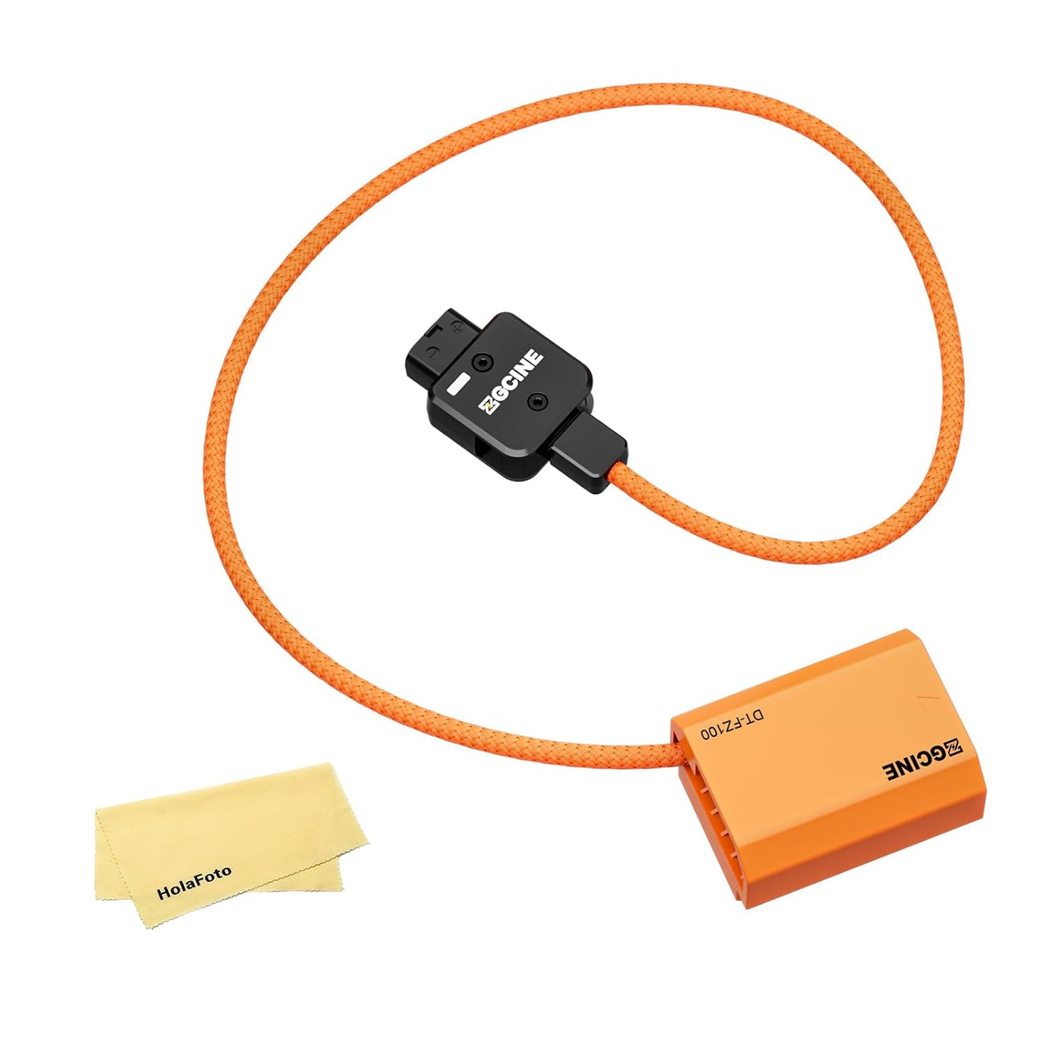 ZGCINE D-Tap to NP-FZ100 Dummy Battery Cable for Sony Cameras, Braided Wire | Regulated 8.4V Output, Anti Pop-up for Sony A7 III/IV, A7S III, A7R V, FX3, FX30, A1, A9, A6600/A6700, ZV-E10 II/ZV-E1