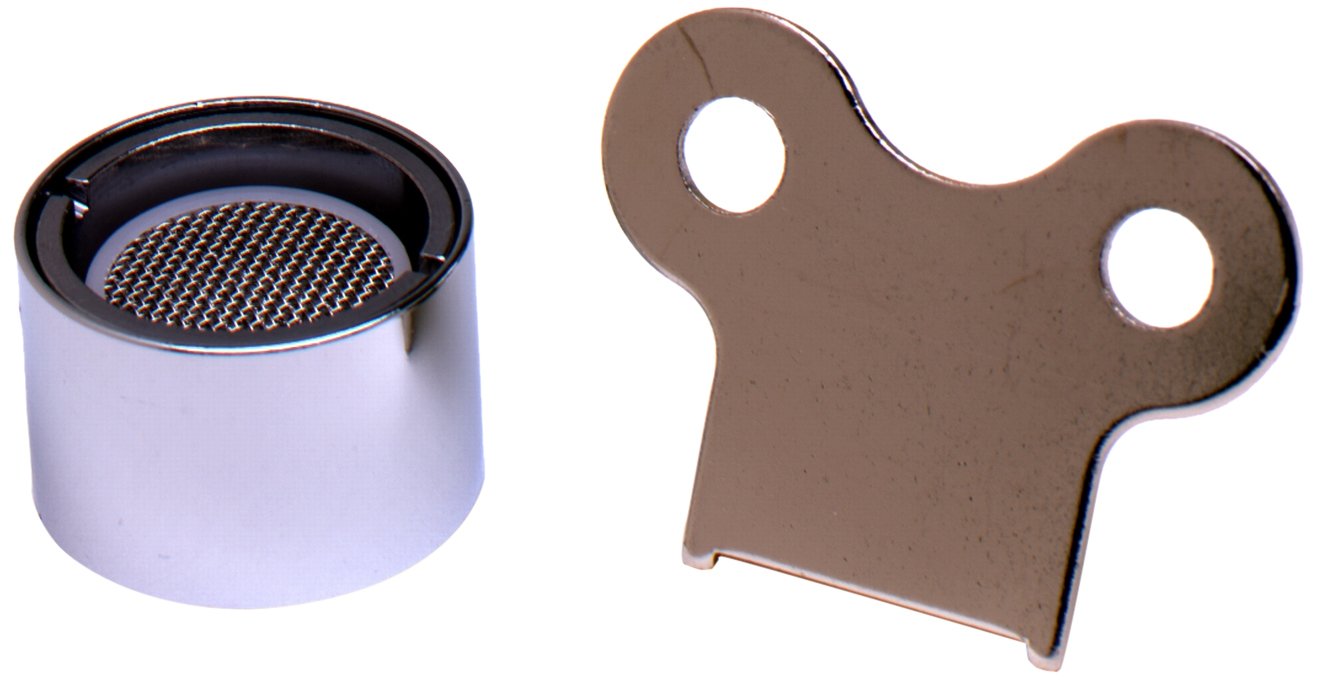 T&S Brass B-0199-06 Aerator, odporny na wandali, 2,2 GPM, 55/64-calowy - 27 UN, żeńskie gwinty